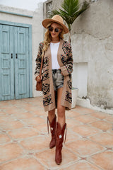 Kinglsey Open Front Knit Cardigan - Khaki