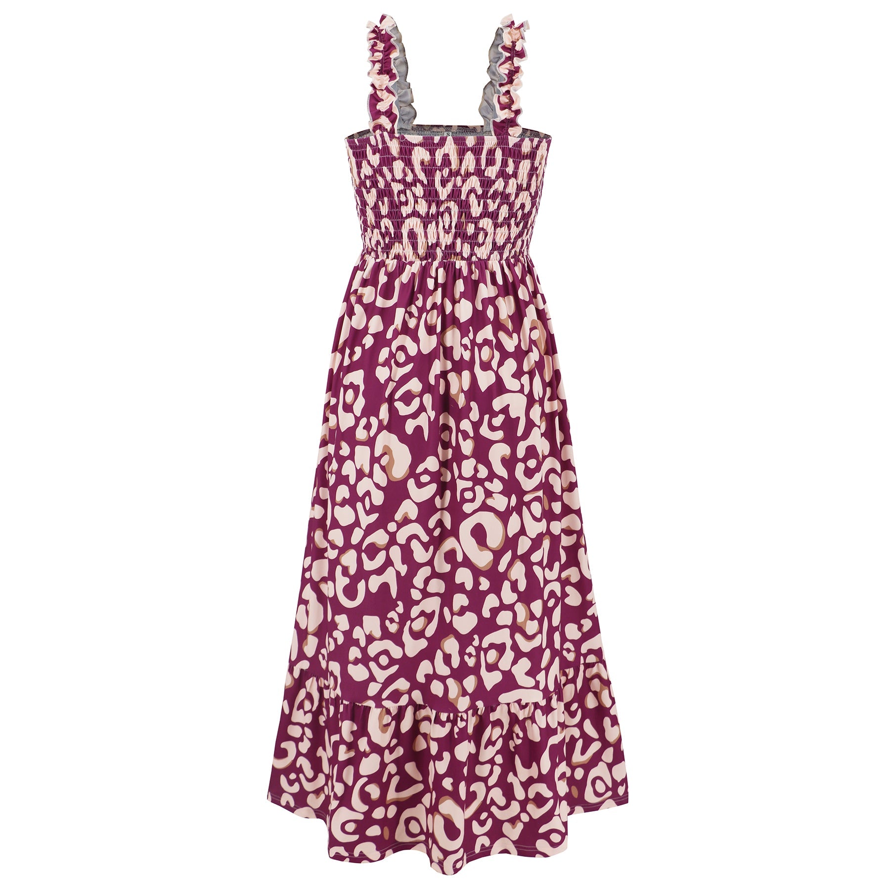 Rylee Strappy Printed Maxi Dress - Purple