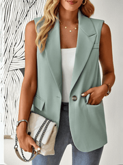 Radford Blazer Vest - Sage