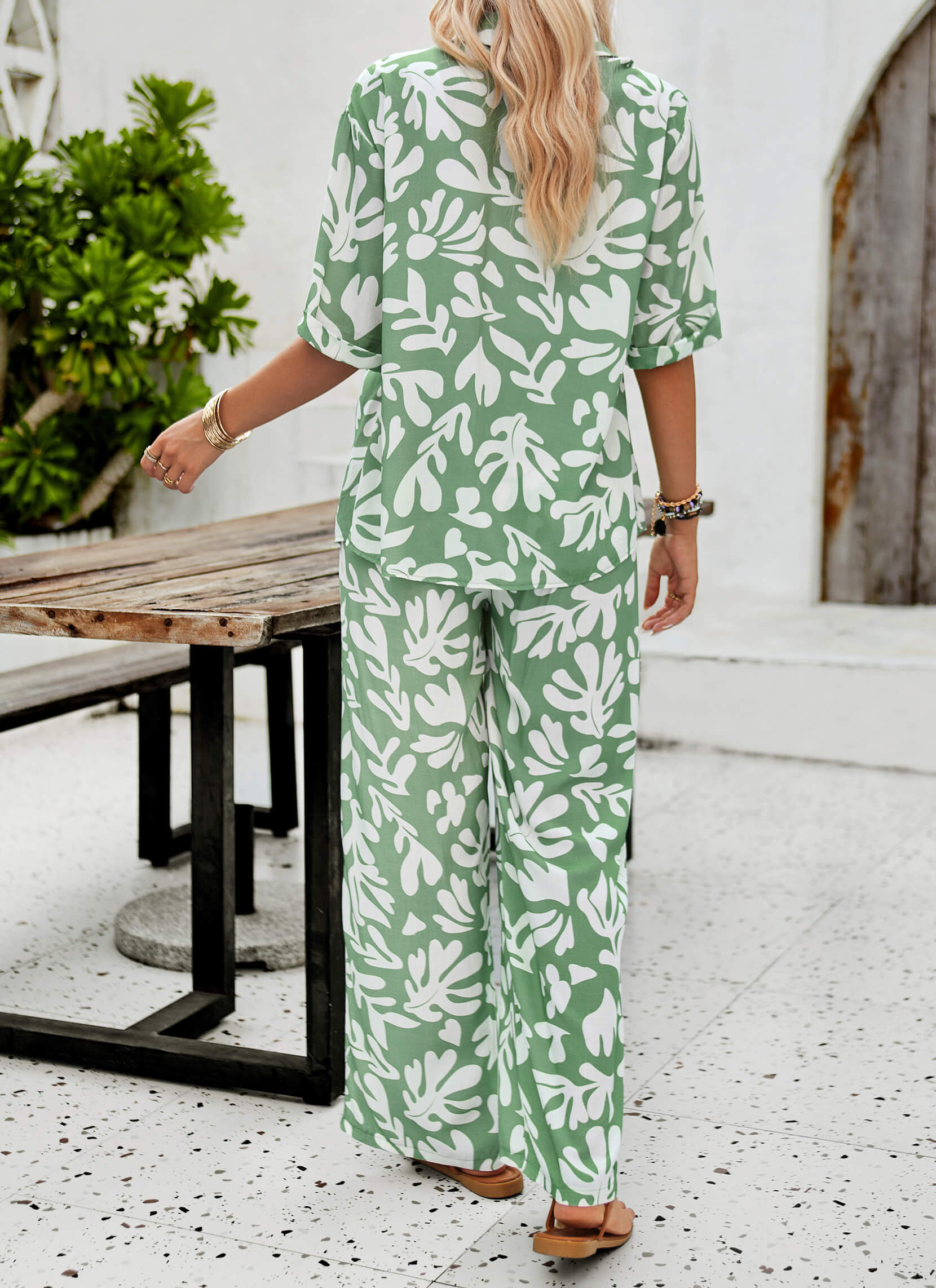 Kaia Tropical Matching Set - Sage
