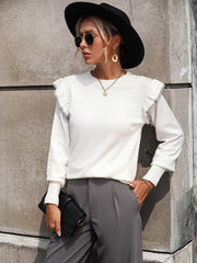 Nonnie Knit Pullover Sweater - White