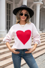 Pump My Heart Knit Sweater - White